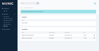 Using Monic to share information / create a knowledge repository